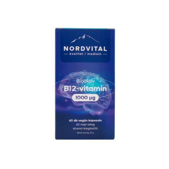 Nordvital B12-vitamin 1000mcg vegán kapszula 60x