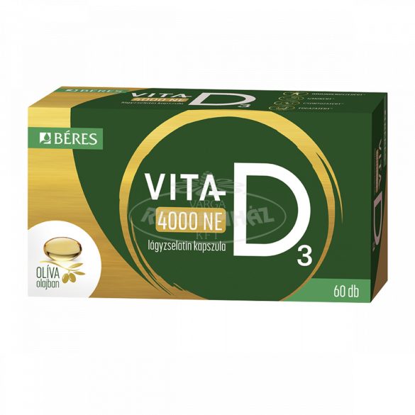 Béres Vita D3 4000NE lágyzselatin kapszula 60x