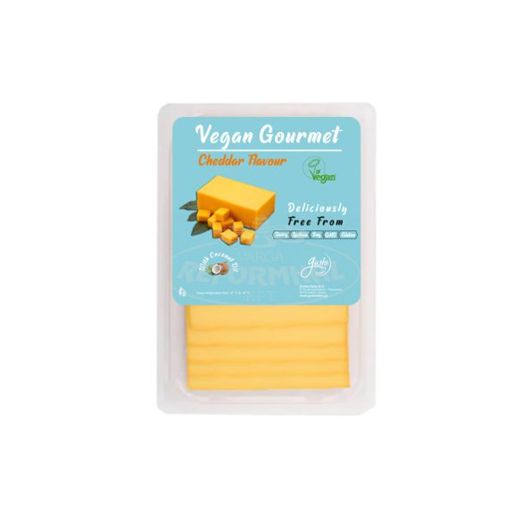 Gusto vegán készítmény szeletelt cheddar ízű 140g