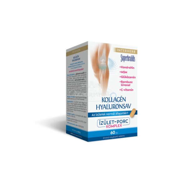 Interherb kollagén&hyaluronsav porcépítő tabletta 60x