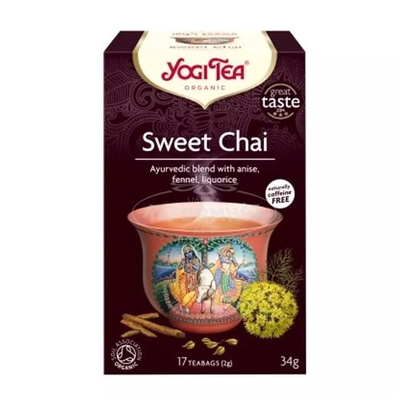 Yogi bio tea ayurveda  sweet chai 17x