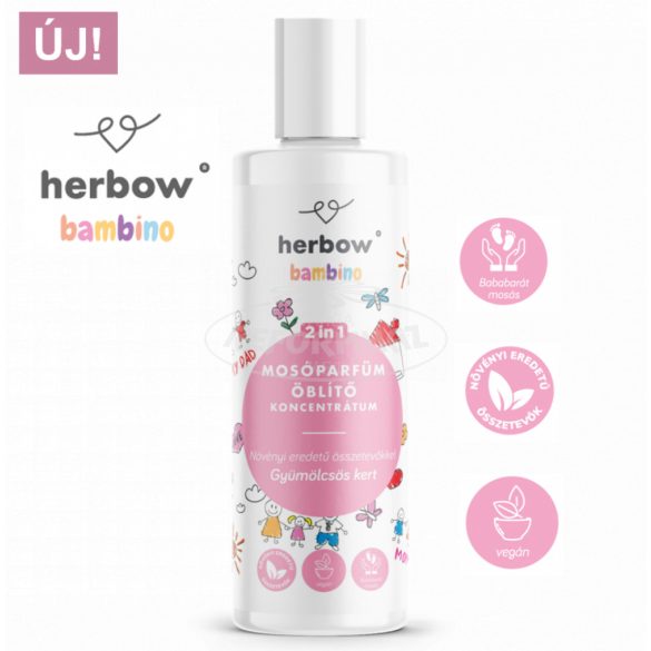 Herbow Bambino 2in1 mosóparfüm-öblítő koncent.gyüm.kert 200ml