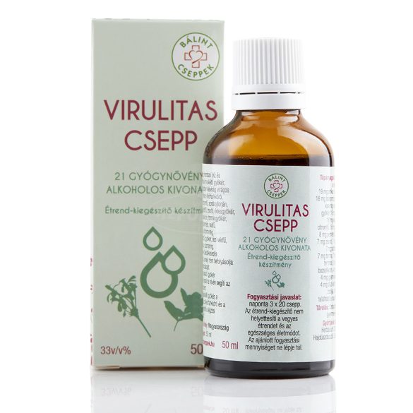 Bálint Cseppek Virulitas 21 gyógynöv.kivonata 50ml