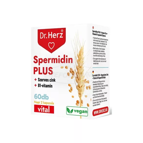 Dr Herz Spermidin+B1+Szerves cink kapszula 60x
