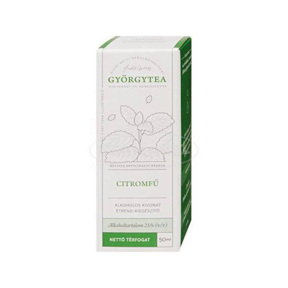 Györgytea citromfű csepp alkoholos kivonat 50ml