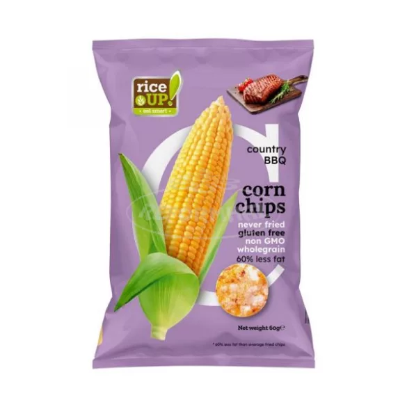 Rice up gluténmentes kukorica chips BBQ ízű 60g