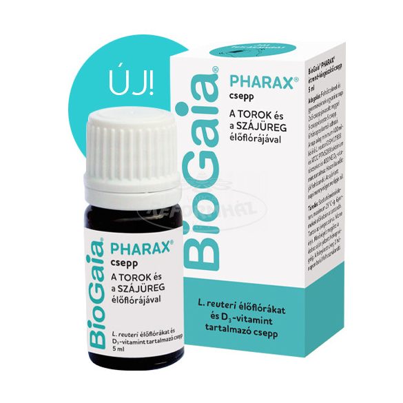 BioGaia Pharax étr.kieg. csepp a torok és a szájüreg élő flórájával 5ml