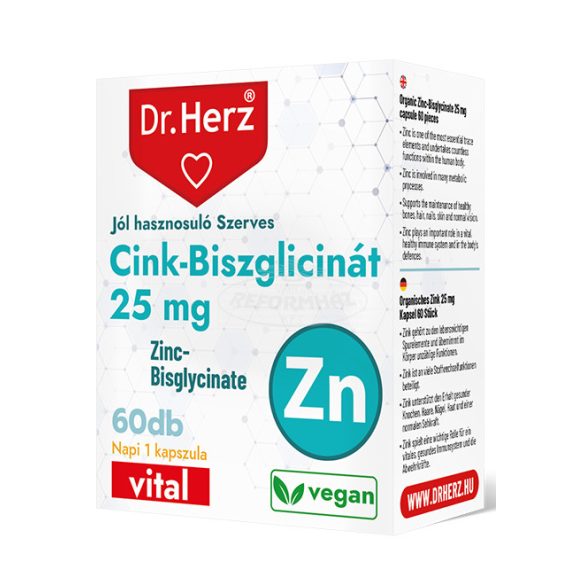 Dr Herz cink-biszglicinát 25mg kapszula 60x