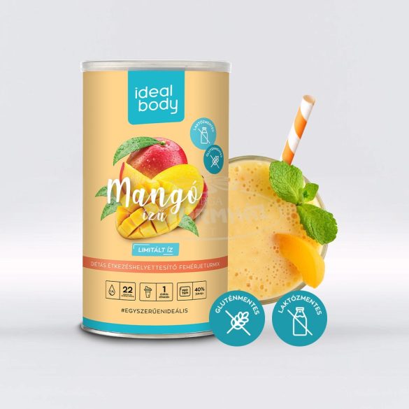 Idealbody Mangó ízű fehérjeturmix 525g