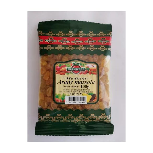 Naturfood medium arany mazsola 100g
