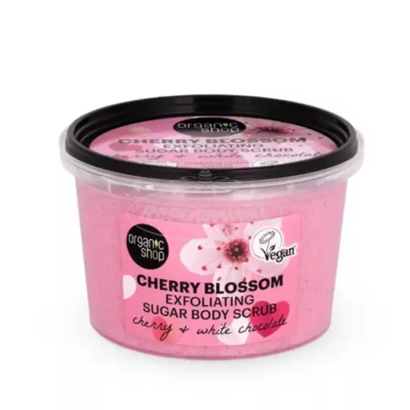 Organic Shop hámlasztó testradír cseresznye+fehér csoki 250ml
