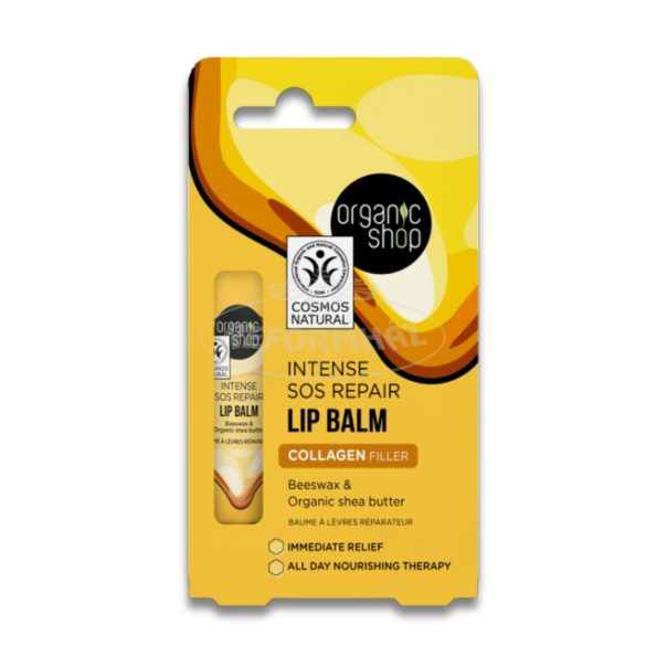 Organic Shop ajakbalzsam méhviasz&bio shea vaj 10ml