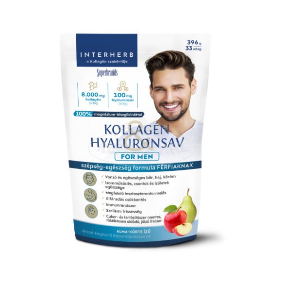 Interherb Kollagén Hyaluronsav italpor ForMen alma-körte 396g