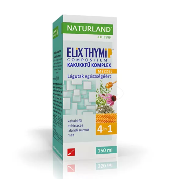Naturland Elix Thymi kakukkfű szirup komplex mézzel 4in1 150ml