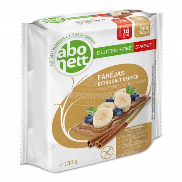 Abonett extrudált gluténmentes kenyér fahéjas 100g