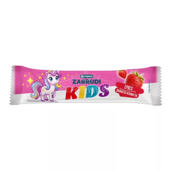 Cornexi KIDS zabrudi - epres- vaníliaízű töltött zabrúd,  joghurtos bev. 30g