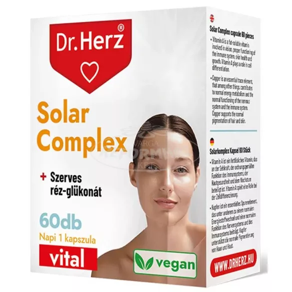 Dr Herz Solar Complex Barnító kapszula 60x