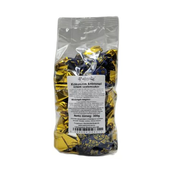 Paleolit kókuszos krémmel töltött szaloncukor 300g