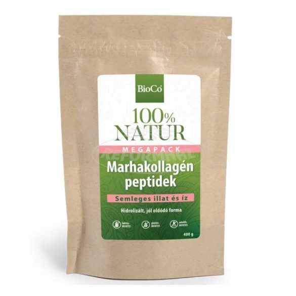 BioCo 100% NATUR Marhakollagén peptidek MEGAPACK tasakos  por 400 g 400g