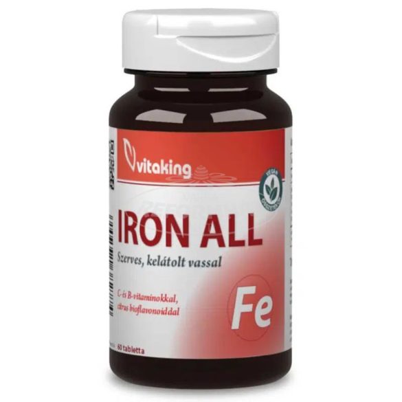 Vitaking IRON ALL szerves, kelátolt vassal 60db