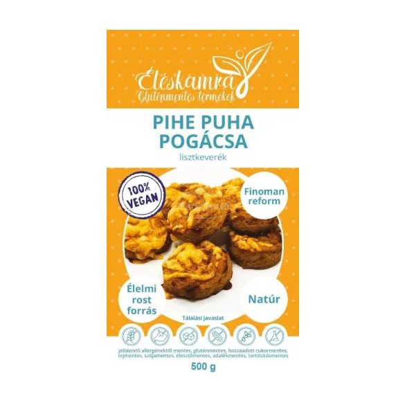 Éléskamra vegán pihe puha pogácsa lisztkeverék 500g