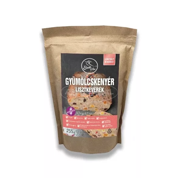 Szafi Free gyümölcskenyér lisztkeverék 255g
