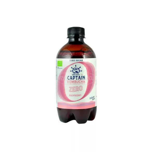 Captain Kombucha ZERO Élőflórás ital málna ízesítéssel BIO 400ml