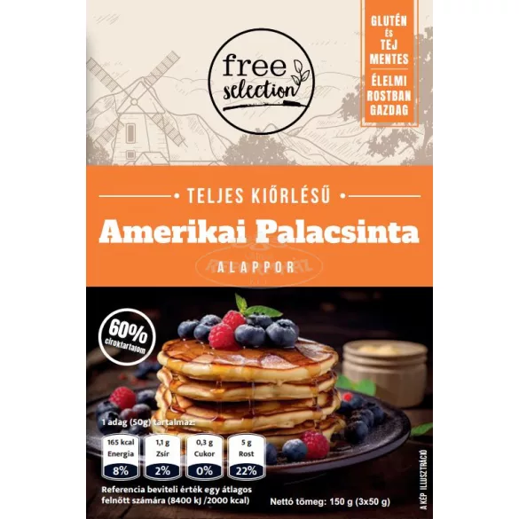 Free selection Teljes kiőrlésű Amerikai palacsinta alapp or 3x50g 150g