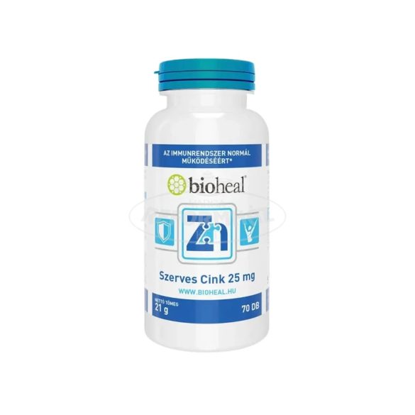 Bioheal szerves Cink 25mg 70x