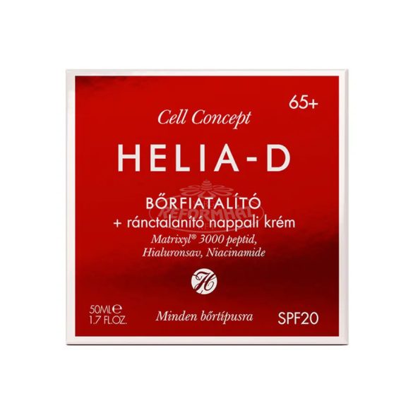 Helia-D bőrfiatalító+ránctalanító nappali krém 65+ 50ml
