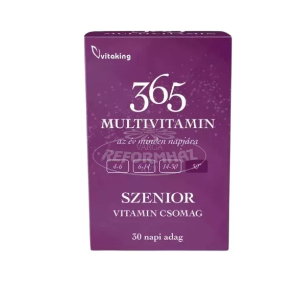 Vitaking Multivitamin 365 Szenior vitamin csomag 30x