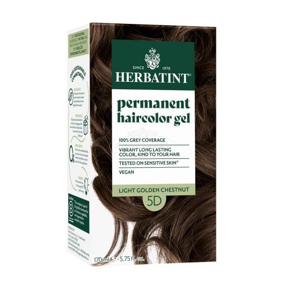 Herbatint 5D Arany világos gesztenye hajfesték, 120 ml f esték + 50 ml kondicionáló 1db