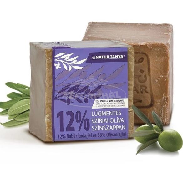 Natur Tanya Lúgmentes Szíriai Oliva Színszappan 185g