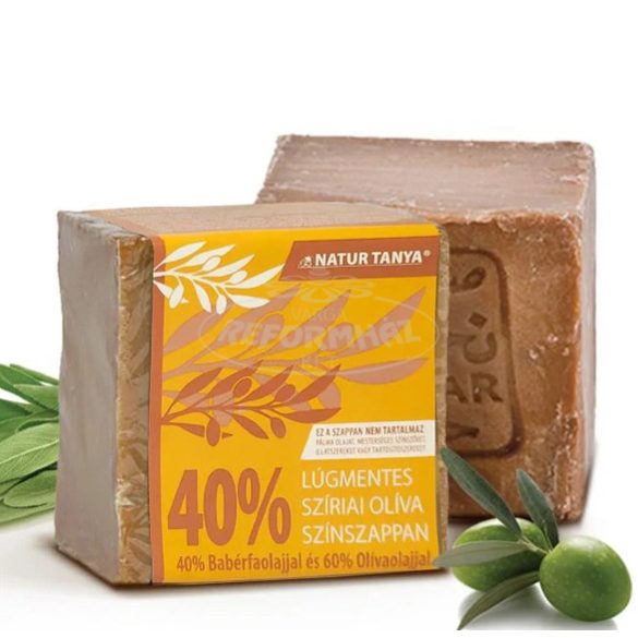 Natur Tanya Lúgmentes Szíriai Oliva Színszappan 40% 185g