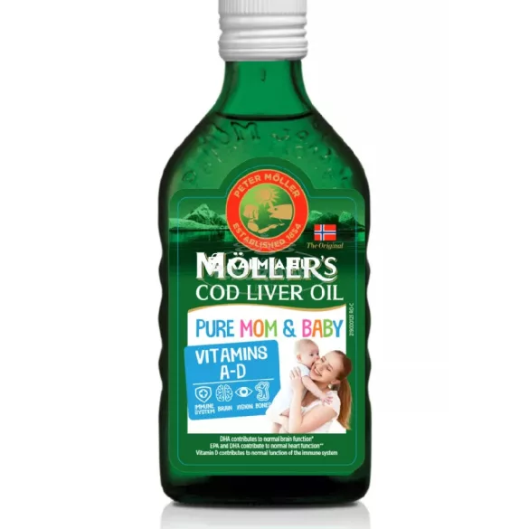 Möller's omega -3 mom&baby halolaj A-D-vitaminnal 451140368 250ml