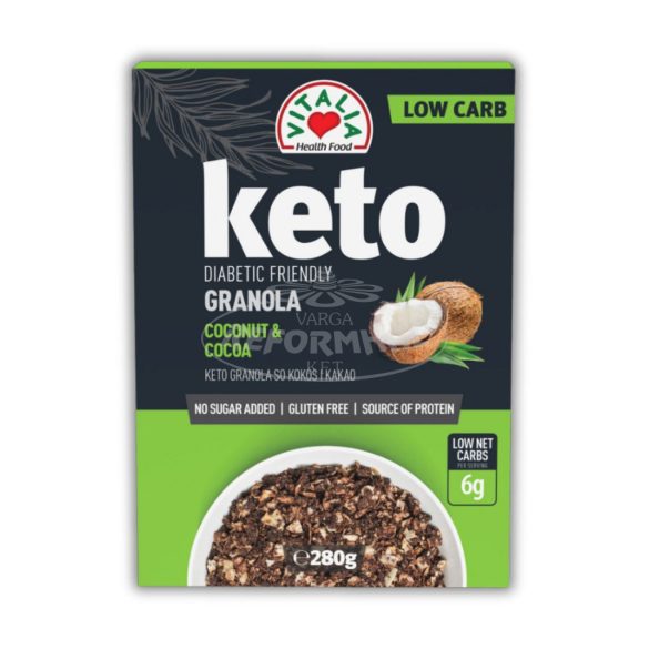 Vitalia Granola Keto kókusszal kakóval 280g