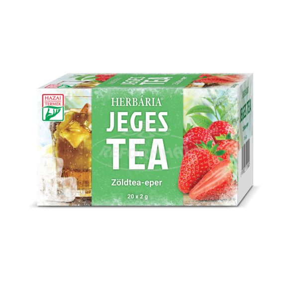 Herbária Jeges tea Zöld tea-Eper 20x2g 20x