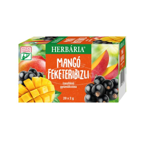Herbária Mangó-Feketeribizli ízesítésű gyümölcstea 20x2g 1db