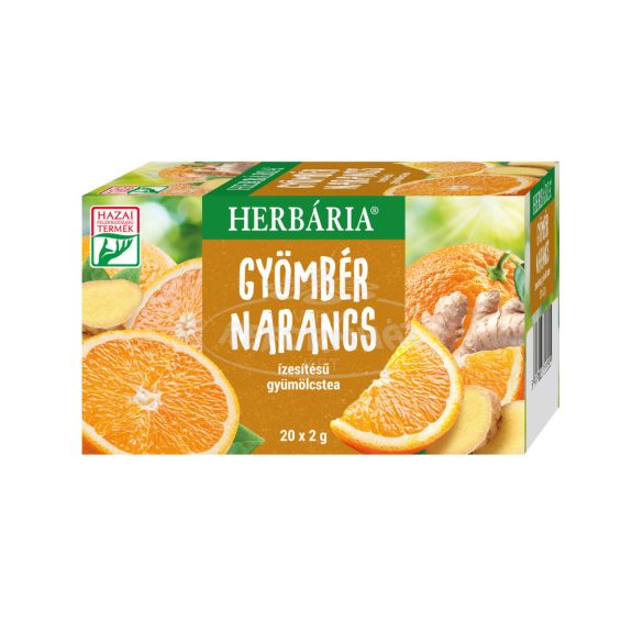 Herbária Gyömbér-Narancs ízesítésű gyümölcstea 20x2g 1db