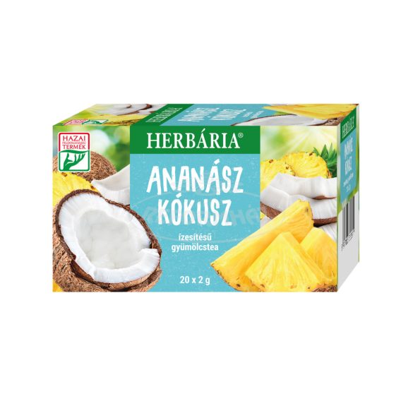 Herbária Ananász-Kókusz ízesítésű gyümölcstea 20x2g 1db