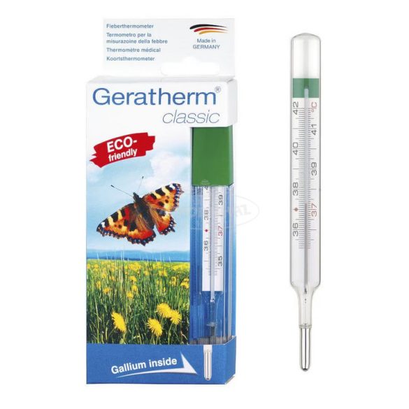 Lázmérő classic lerázóval higanymentes Geratherm 1db