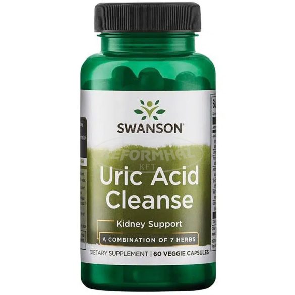 SWANSON Uric acid cleanse Húgysav tisztító 7 gyógynövény  komplex 60x