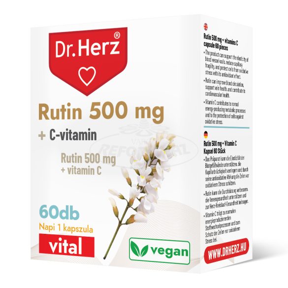 Dr Herz Rutin 500 mg + C-vitamin kapszula 60x