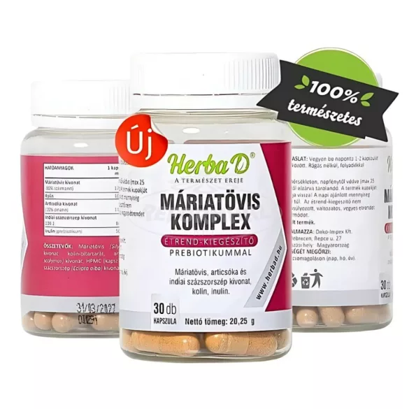 Herba-D Máriatövis komplex kapszula 30x