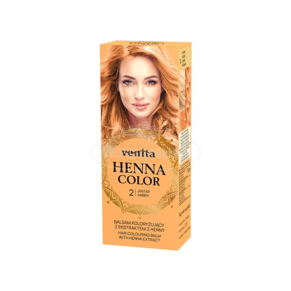 Henna Color krémhajfesték 2 Jantar/Borostyán 75ml