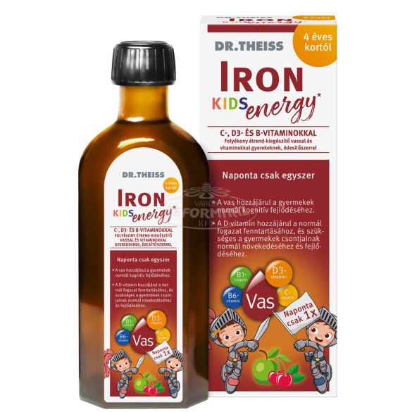 Dr Theiss Iron Energy Kids vassal és vitaminokkal 4é kor 250ml