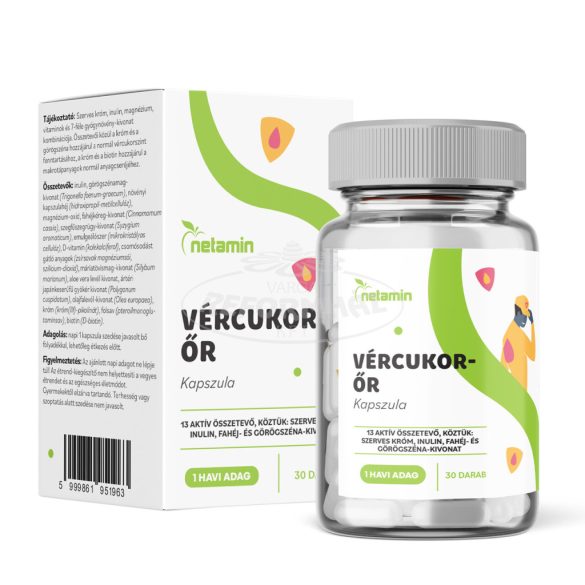 Netamin Vércukor-Őr kapszula 30x