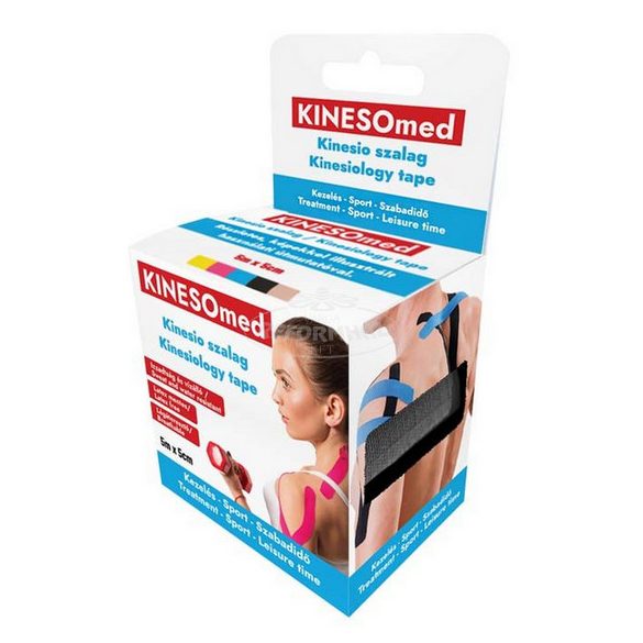 Kinesomed kinesio tapasz szalag fekete 5cmx5m 1db