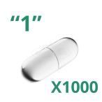 Üres kapszula 1 átlátszó zselatin 1000db