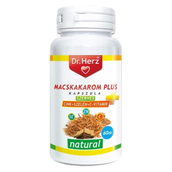 Dr Herz Macskakarom+cink+szelén+c vitamin kapszula 60x